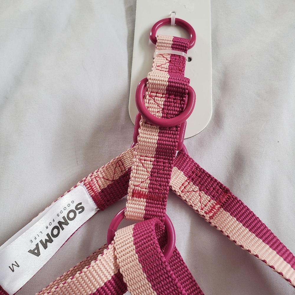 Clip in Dog Harness, Medium Pink ( Up to 40 lbs)
